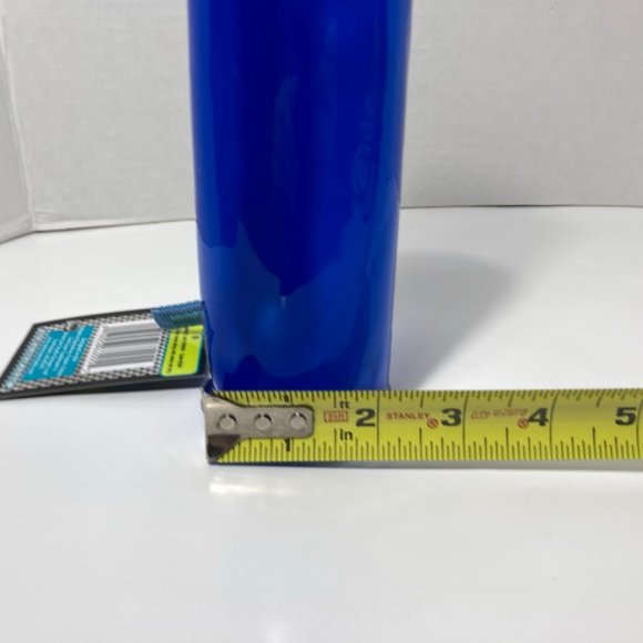 5 Blue Makeup Bag Pencil Zipper Organizer Tube - Picture 4 of 9